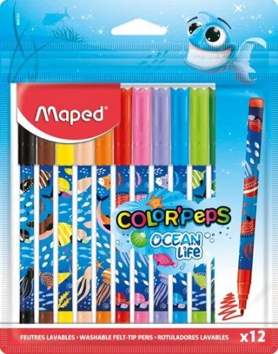 Maped Flomasteri Decorated Ocean, 12 komada