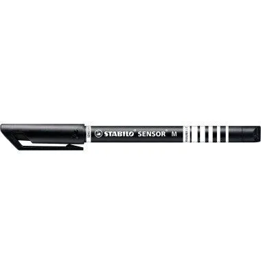 Stabilo Fineliner Sensor, 0.7mm, Crni