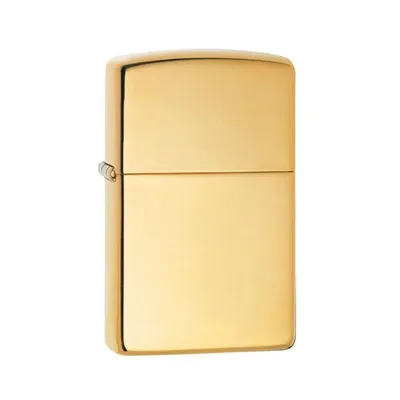 Zippo upaljač od visoko poliranog mesinga, zlatne boje