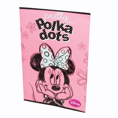 Disney Sveska Minnie, Meka korica, A4, 54 lista, Dikto linije, Roza