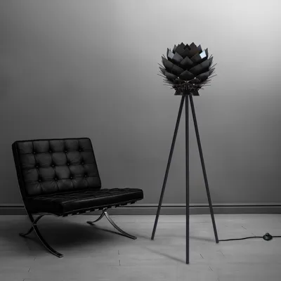 Prado Podna lampa Lotus crna