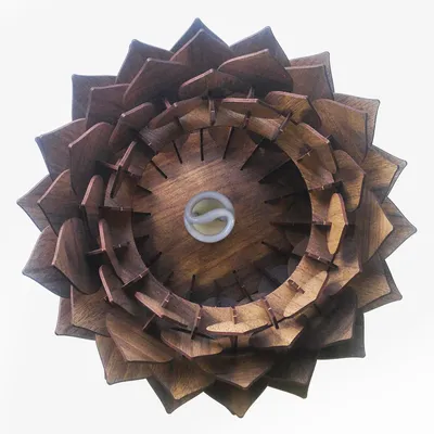 Prado Podna lampa Lotus orah