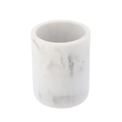TENDANCE Čaša za četke 7,6x9,5 cm poliresin/mramor