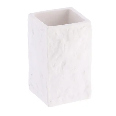 TENDANCE Čaša za četke 10,5x6,3x6,3 cm poliresin, bijela