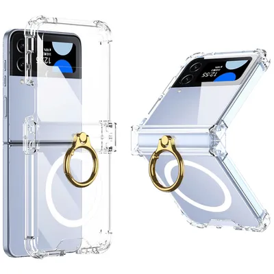 NN-Su Maska za mobilni telefon Samsung Z Flip4, MagSafe, Sa prstenom, Providna