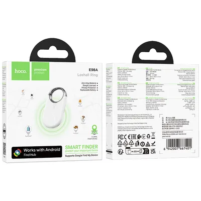 hoco. Inteligentni lokator uređaja E98A Starry, Google Find My Device, Bijeli