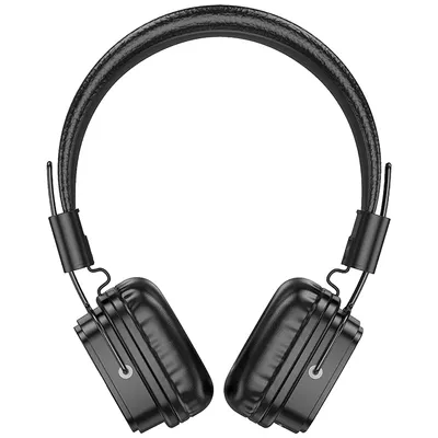 hoco. Bežične slušalice, Bluetooth, AUX, W56 Earl, Crne
