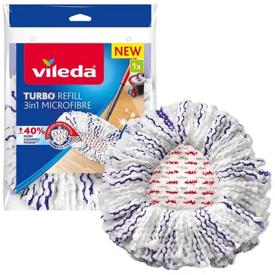 Vileda Zamjenska krpa za čišćenje poda Spin Mop Refill, Mikrofiber