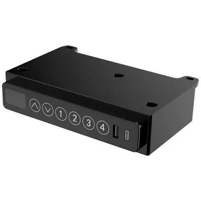 Activejet Radni stol sa električnim podešavanjem visine ET119WC 140 CZ, USB punjenje, 140x70cm, Crni