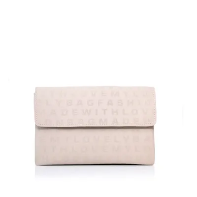 Lovely Bag Letter - Bež Torba, Srebreni Metal
