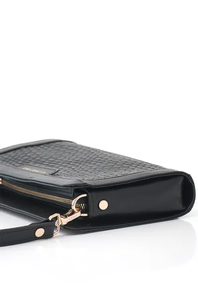 Lovely Bag Frida - Crna Torba, Zlatni Metal