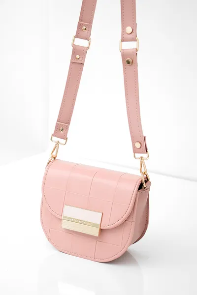 Lovely Bag Lara - Puder Torba, Zlatni Metal