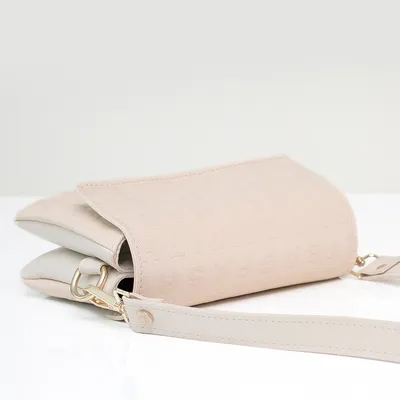 Lovely Bag Letter Baby - Bež Torba, Zlatni Metal