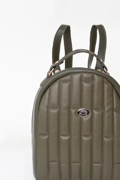 Lovely Bag Lillian - Maslinasti Ruksak Zlatni Metal