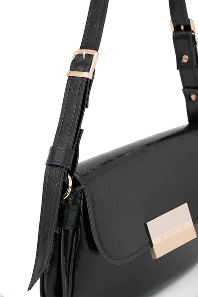 Lovely Bag Alice - Crna Torba, Zlatni Metal