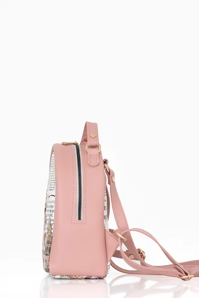 Lovely Bag Lillian - Newspaper Ruksak Zlatni Metal