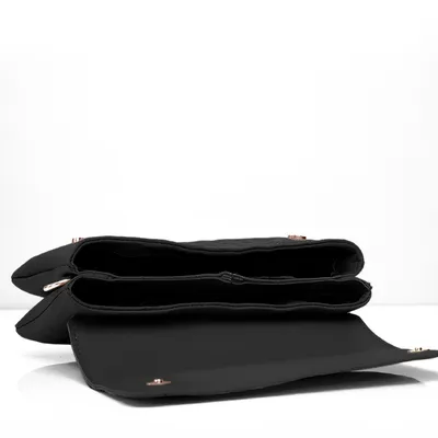 Lovely Bag Letter - Crna Torba, Srebreni Metal