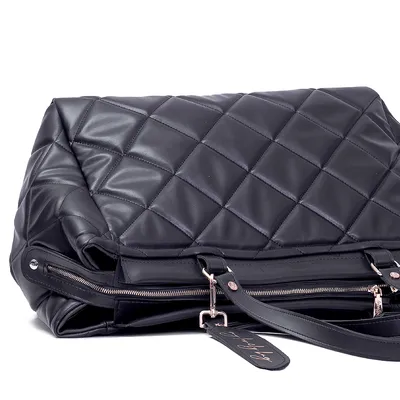 Lovely Bag Lola - Crna Torba, Zlatni Metal