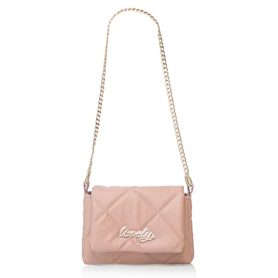 Lovely Bag Diva Girl Lovely - Puder Torba, Zlatni Metal