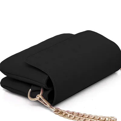 Lovely Bag Letter Baby - Crna Torba, Zlatni Metal