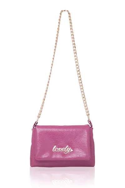 Lovely Bag Diva Girl Lovely - Ciklama Torba, Crni Metal