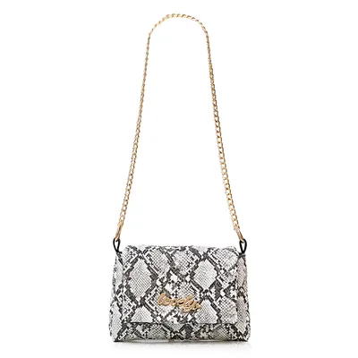 Lovely Bag Diva Girl Lovely - Crno/Bijela Torba, Zlatni Metal