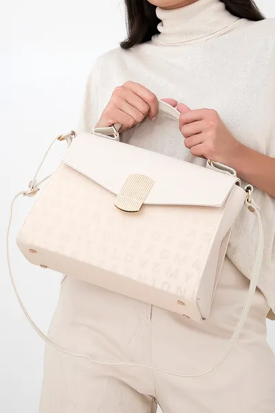 Lovely Bag Eden - Bež Torba, Zlatni Metal