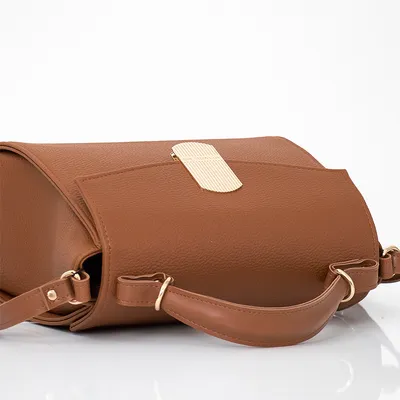 Lovely Bag Eden - Svijetlo Smeđa Torba, Crni Metal