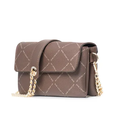 Lovely Bag Letter Baby - Smeđa Torba, Zlatni Metal