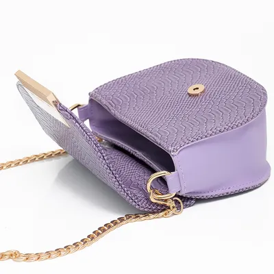 Lovely Bag Lara - Lila Torba, Zlatni Metal
