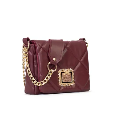 Lovely Bag Diva Baby - Bordo Torba, Crni Metal