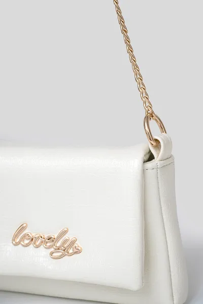 Lovely Bag Diva Girl Lovely - Bijela Torba, Crni Metal