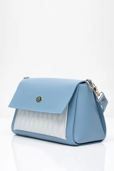 Lovely Bag Leona - Plava Torba, Zlatni Metal