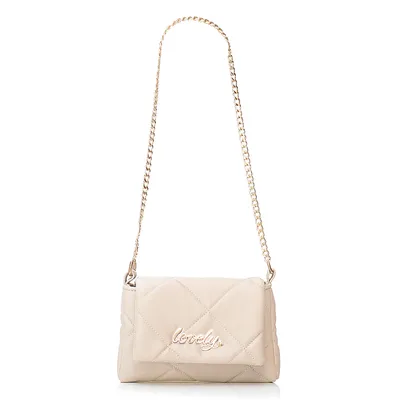 Lovely Bag Diva Girl Lovely - Bež Torba, Zlatni Metal