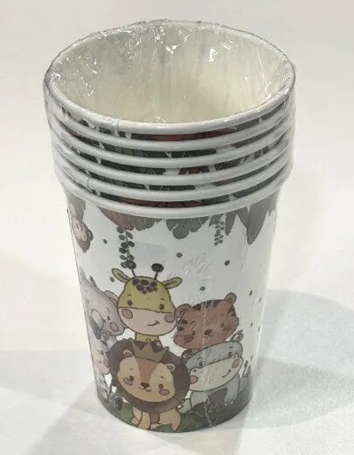 Party Set papirnih caša 250ml 6 kom, Jungle
