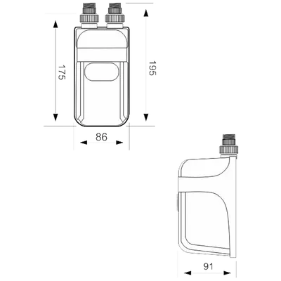 Dafi POZ03582 Protočni bojler, 9.0 kW, podpultni, Bijeli