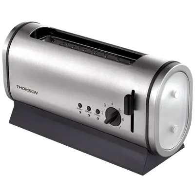 Thomson THTO05613 Toster 800W, broj stupnjeva zagrijavanja 7, Inox, Crni