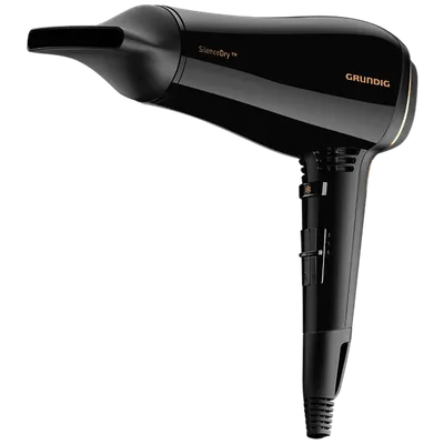 GRUNDIG HD 9680  Fen za kosu, 1650 W, SilenceDry, Crni