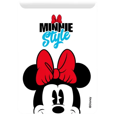 DISNEY Kožni novčanik, Minnie Mouse - Pocket Stickers Minnie 001, Bijeli
