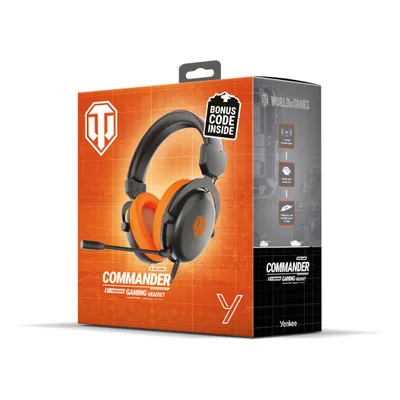 YENKEE gaming slušalice sa mikrofonom Commander YHP WT300, 7.1, USB konekcija, crno - narandžasta