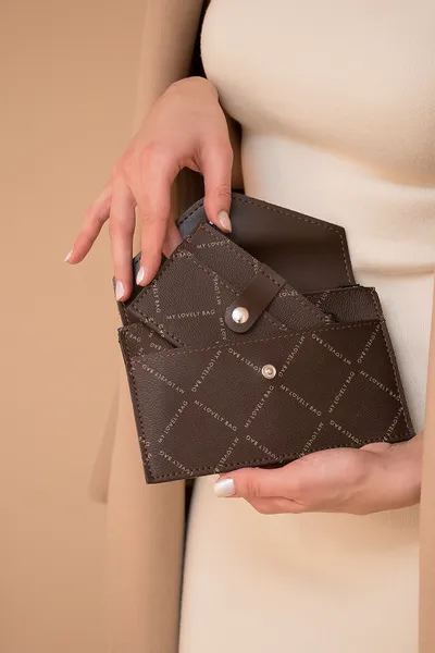 LOVELY BAG Ženski novčanik Lovely wallet 2u1 MLB, Smeđi