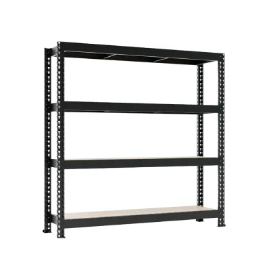 Polica Black frozen za teške terete do 1000 kg, 180x160x60 cm, Crna