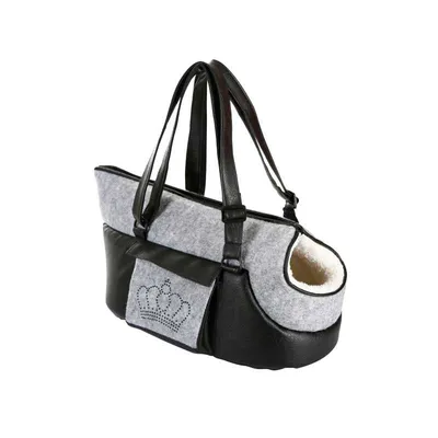 Torba Chiara za pse, 46x23x25 cm, Sivo-crna