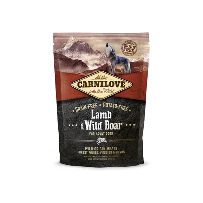 Carnilove Suha hrana za odrasle pse, Janjetina i vepar, 1.5 kg