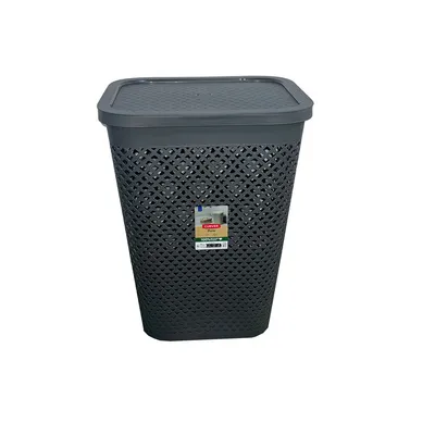 Curver Korpa za veš, Pure, 55 l, Crna