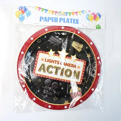 Party Papirni tanjiri Movie, 23 cm, 6 Komada