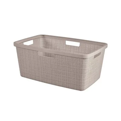 Curver Korpa za veš, Jute, 46 l, Bež