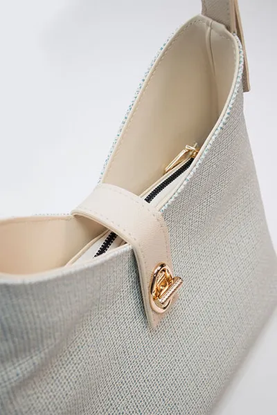 Lovely Bag Ženska torba Aura, Svijetloplavo-bež