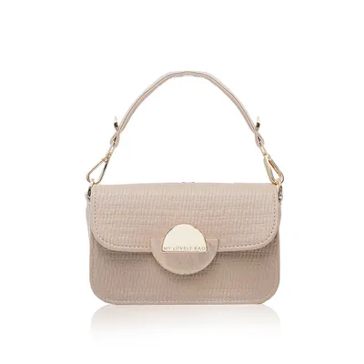 Lovely Bag Ženska torba Pia Star, Krem-zlatne boje