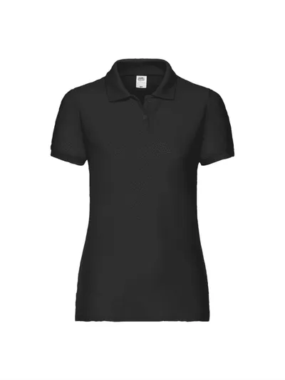 Fruit of the Loom Ženska polo majica Lady Fit, Crna